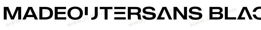 MADEOuterSans Black字体转换